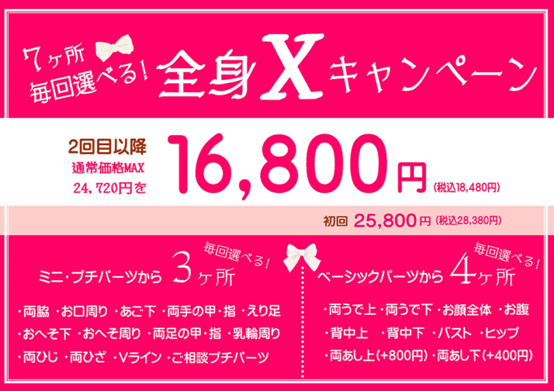 全身Xキャンペーン